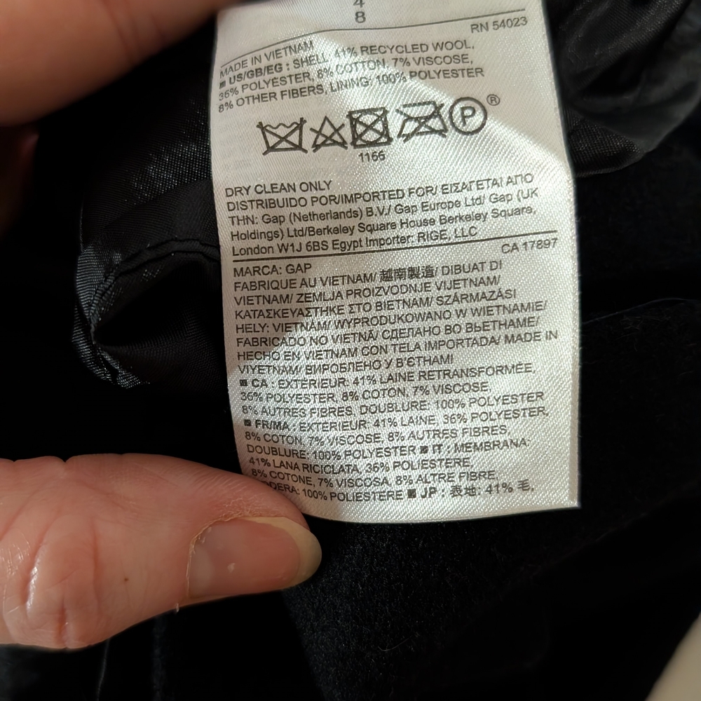 GAP Black Mini Skirt with Zipper Accent - Picture 6 of 8